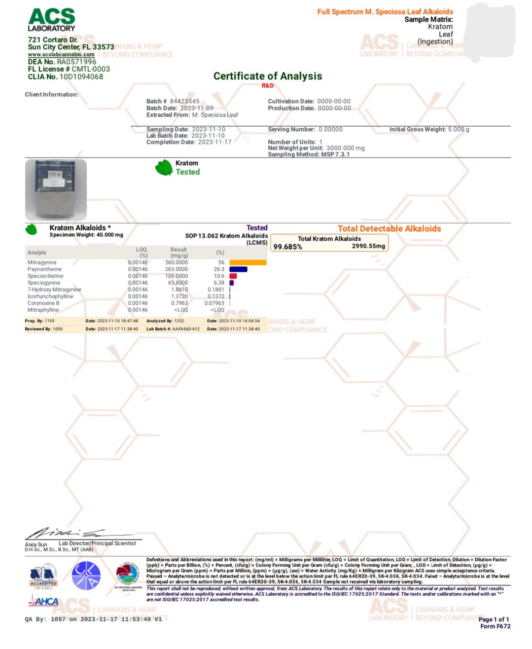 50% Aphrodite Extract Powder Full Spectrum - Image 2
